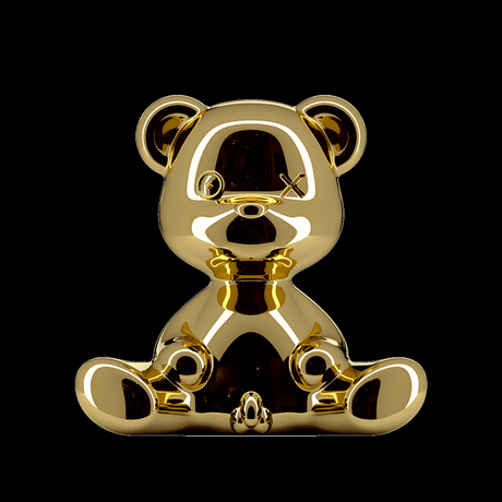 Teddy Boy Metal table lamp in a glossy gold design, inspired by a teddy bear.