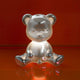 Teddy Boy Metal Tischleuchte in Form eines Teddybären, elegante Tischlampe mit Metallbeschichtung.