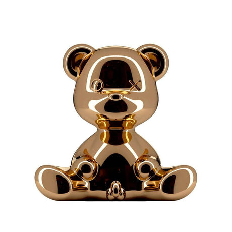 Teddy Boy Metal table lamp in gold-colored metal, designed by Stefano Giovannoni as a fashionable table lamp.