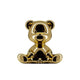 Teddy Boy Metal Tischleuchte, goldene Tischlampe im Teddybär-Stil mit metallischer Oberfläche