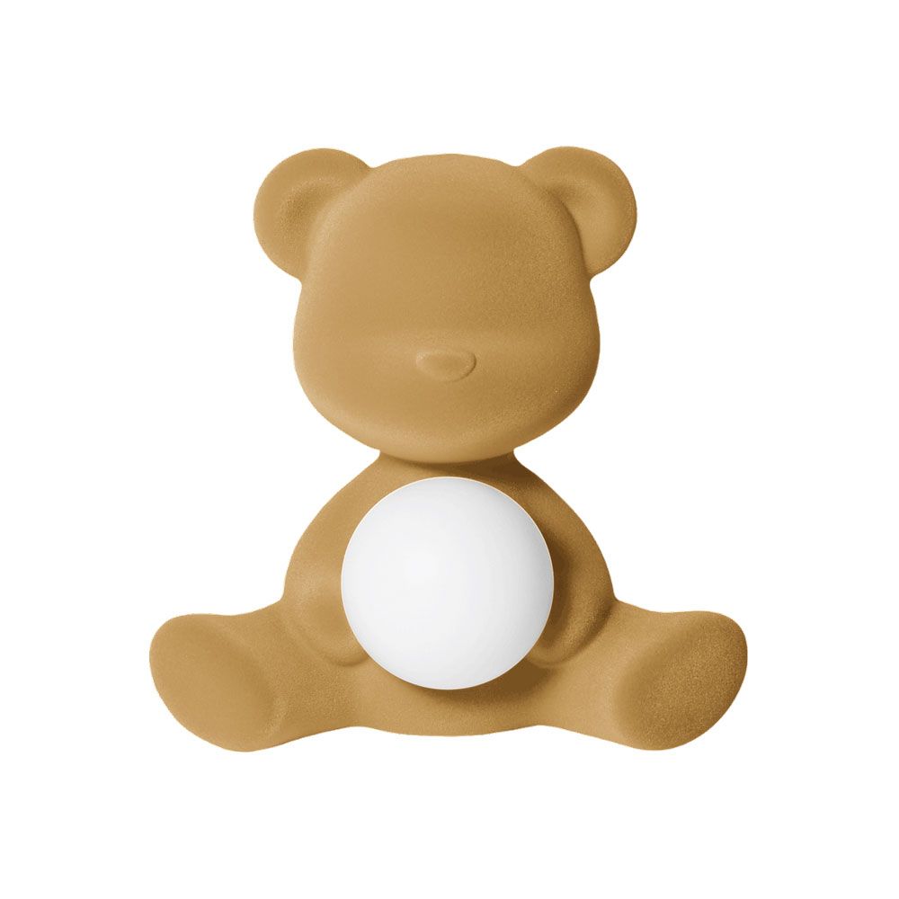 Lâmpada de mesa de veludo de menina de pelúcia