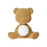 Lâmpada de mesa de veludo de menina de pelúcia