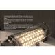 R7s LED Stab Warmweiß 78mm 360° 500lm 5W mit transparenter Abdeckung und LED-Beleuchtung