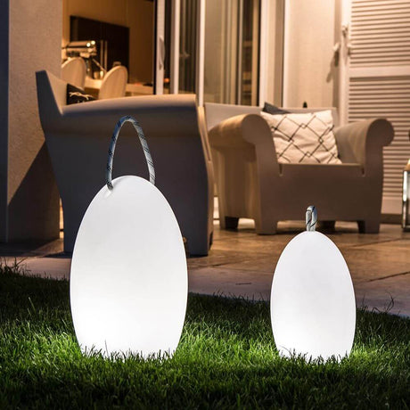 RGB-LED utendørs batterilampe Amande Corde 39,5 cm med app-styring 