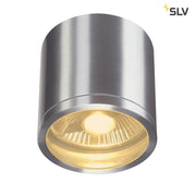 Rox Ceiling Out QPAR11 Outdoor Deckenleuchte Alu-Gebürstet IP44, moderne SLV Deckenlampe für außen