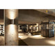 Rox Wall Out Up & Down QPAR11 Outdoor Wandleuchte Alu-Gebürstet IP44 in modernem Innenraum