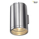 Rox Wall Out Up & Down QPAR11 Outdoor Wandleuchte Alu-Gebürstet IP44 mit gebürstetem Aluminium und Glas