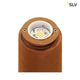 RUSTY 70 LED Round Außenleuchte eisen gerostet LED 3000K IP55 | Detailansicht der LED Leuchte mit rostiger Oberfläche