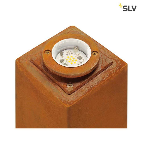 RUSTY 70 LED Square Außenleuchte eisen gerostet LED 3000K IP55 mit rostiger Oberfläche
