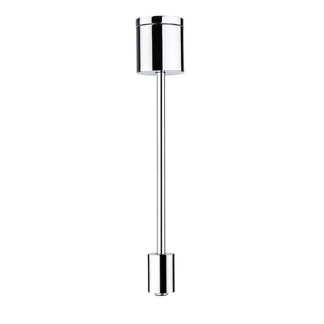 Skinnesystem VariLine stangophæng 125 250mm børstet aluminium i blank krom finish.
