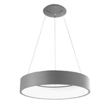 Pendelleuchte Rando Ø 60cm in Grau, 42W LED, minimalistisches Design für Wohnzimmer oder Esstisch.