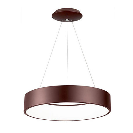 LED Rando pendant light Ø 60 cm 2520 lm, 3000K brown - modern pendant light with minimalist design made of aluminium