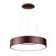 LED Hängeleuchte Rando Ø 60cm 2520lm , 3000K Braun - moderne Pendelleuchte mit minimalistischem Design aus Aluminium
