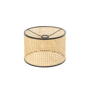 Rattan Lampenschirm Ø 32x21,3cm für Mambo-Serie, Rattanschirm mit E27-Schraubenschale für Tischlampen