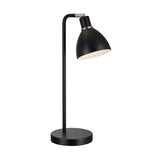 Stylische Ray Tischleuchte in Schwarz mit klassischem Design und sanftem Licht, ideal für Tisch- oder Leseanwendungen.