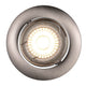 Recess LED Einbaustrahler Stahl-Gebürstet, runder LED-Lichtstrahler mit gebürstetem Stahl-Finish.