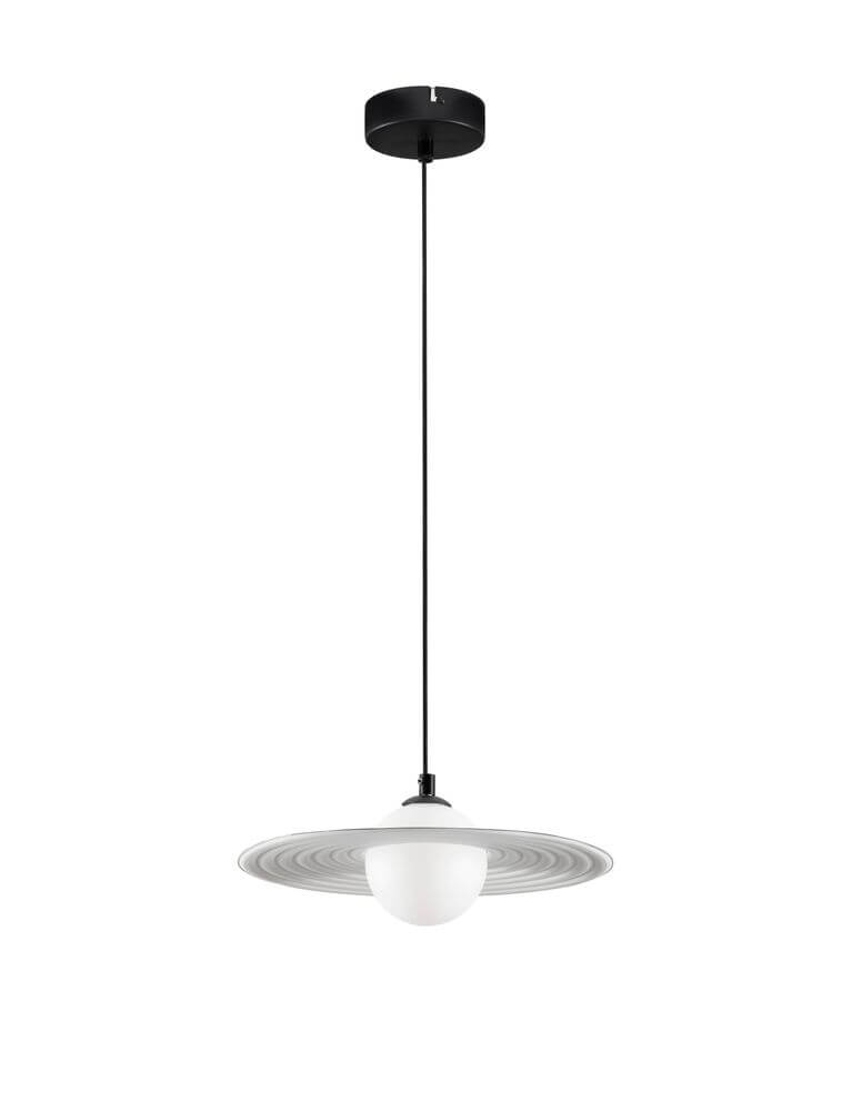 Reflet Pendelleuchte Schwarz, Weiß – elegante Hängelampe mit modernem Design und harmonischem Farbkontrast.