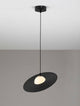 Reflet Pendelleuchte Schwarz, Weiß - moderne Design-Pendelleuchte mit schwarzem Acryl und weißem Aluminium.