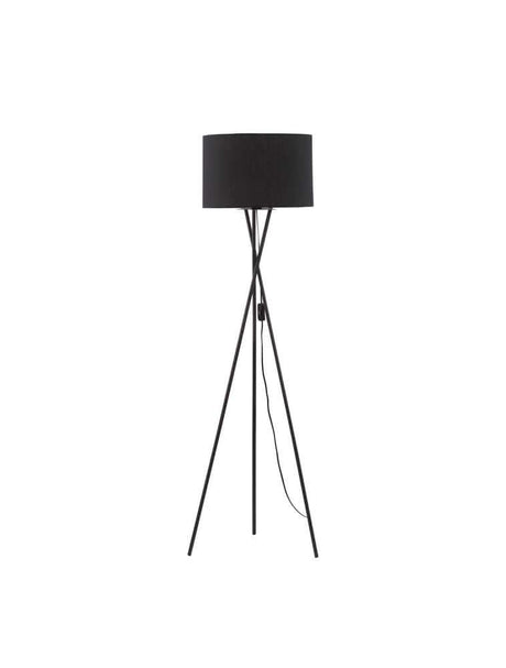 Retro golvlampa svart