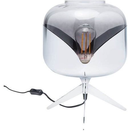 Retro Tischleuchte Goblet Ball Chrom mit glänzendem Design und stilvollem Sockel, ideal für modernes Wohnzimmer