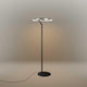 s.luce Ring LED-Stehleuchte Ø 60cm mit Touchdimmer in modernem, elegantem Design