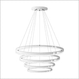 Ring Umbau zentrisch (ohne LED-Ringe) s.luce 4 Ringe Phasenanschnitt/-abschnitt (Dimmschalter) Weiß