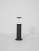 Rock LED Außenpollerleuchte 3000K Schwarz IP65 im eleganten Design aus Aluminium und Glas.