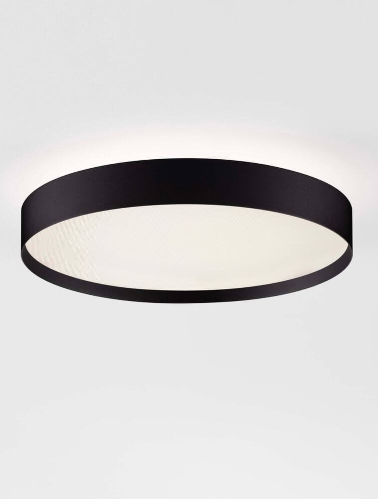 Roi Deckenleuchte Ø 40cm in Schwarz, dimmbar, mit DIP-Switch für Lichtfarbe 2700-3000K von Nova Luce.