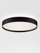 Roi Deckenleuchte Ø 40cm in Schwarz, dimmbar, mit DIP-Switch für Lichtfarbe 2700-3000K von Nova Luce.