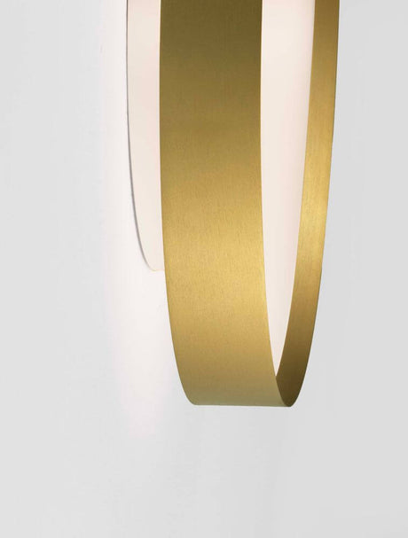 Moderne Roi Deckenleuchte in elegantem Gold mit dimmbarem Licht und DIP-Switch-Funktion für Farbänderung.