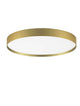Roi Deckenleuchte Ø 50cm 2700 3000K mit goldener Umrandung und dimmbarer TRIAC-Funktion.