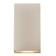 Rold Flat LED Wandleuchte IP54 in minimalistischem Design, produziert warmes Licht nach oben und unten.