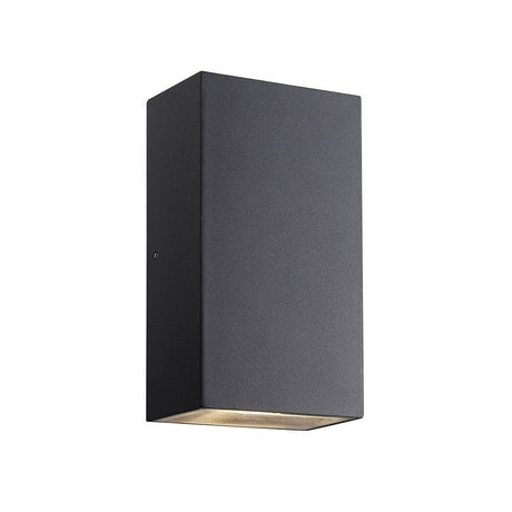 Rold LED Außen-Wandleuchte IP44 Schwarz in modernem Design, ideal für Einfahrt und Fassade, minimalistische Optik.