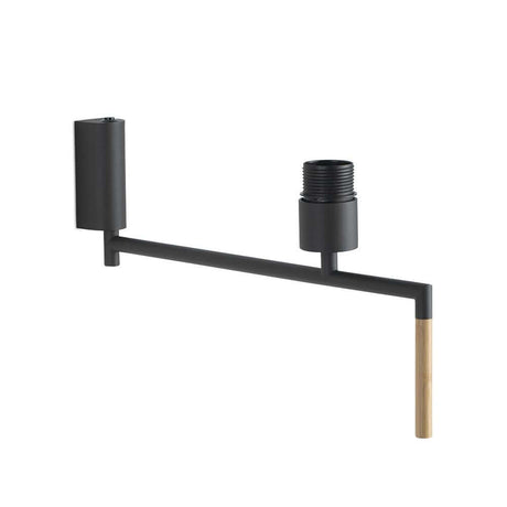 Ron vegglampe antrasitt (uten skjerm) med bevegelig holder og E27-sokkel.