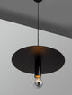 Royal Pendelleuchte E27 Ø 35cm in Schwarz mit dimmbarem Hängestrahler für Thekenbeleuchtung.