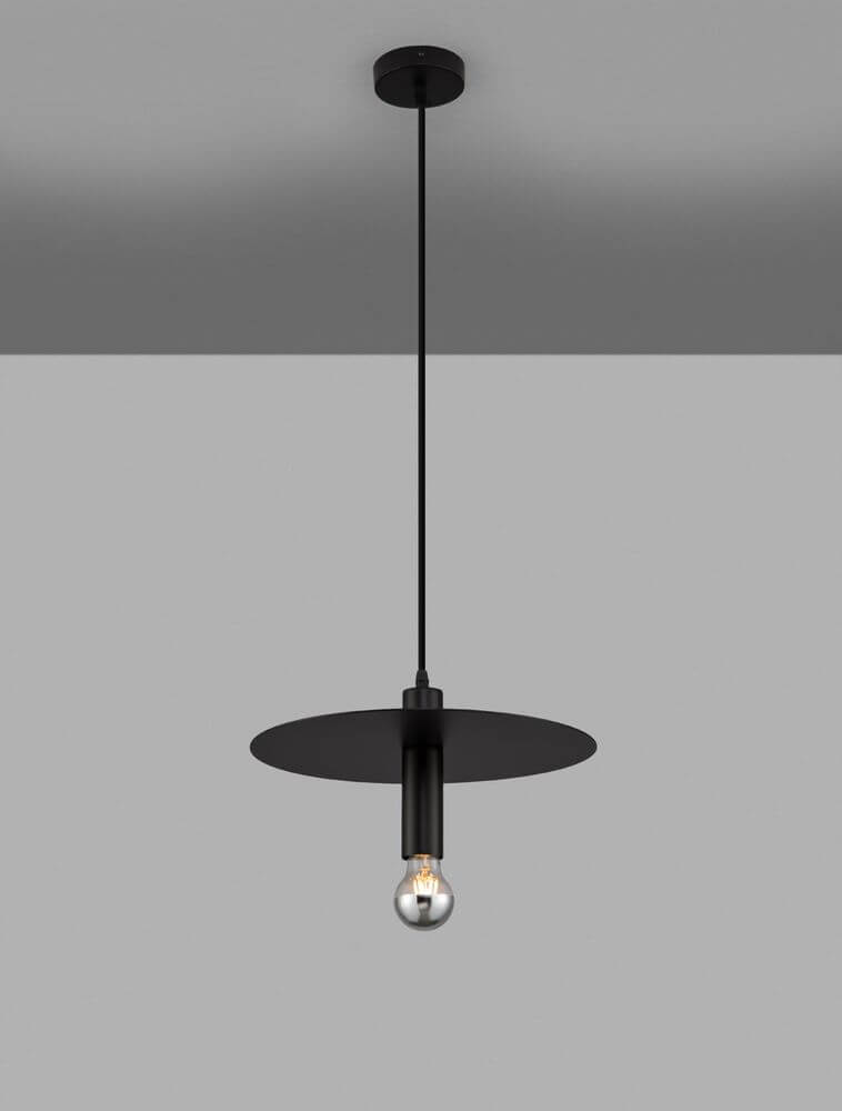 Royal Pendelleuchte E27 Ø 35cm in Schwarz mit dimmbarem Hängestrahler für stilvolle Beleuchtung.