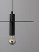 Royal Pendelleuchte E27 Ø 35cm in Schwarz mit Glühbirne. Ideal für Theken und Bars.
