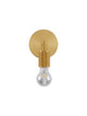 Wandleuchte in elegantem Gold mit E27 Fassung und modernem Design, ideal für stilvolle Innenräume.