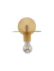 Royal Wandleuchte Ø 12cm mit Abstellfläche E27 in edler Goldoberfläche und modernem Design.