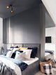 Ruvi Deckenleuchte GU10 2-flammig Schwarz in modernem Schlafzimmer mit industriellem Design