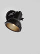Ruvi Wandleuchte Schwarz in mattem Schwarz für modernes Industrial-Design und stimmungsvolle Akzente.