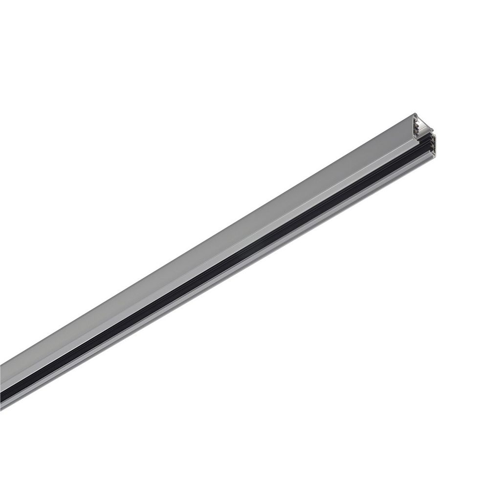 Aluminium Trägerschiene S-Track 3P in Silbergrau, 1m für 3Phasen-Aufbauschienen-System.