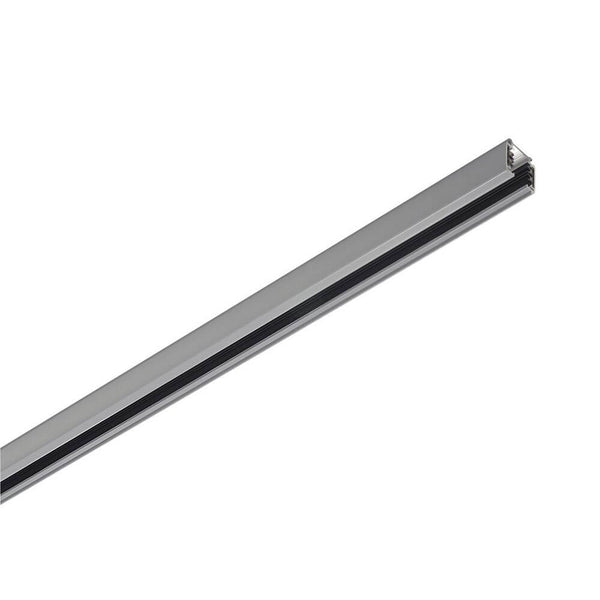 S-Track 3P.-Aufbauschiene Silbergrau 2m, Aluminium Hochvolt 3Phasen-Aufbauschiene für Wand- oder Deckenmontage