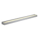 Sedo 21 Wandleuchte eckig aus gebürstetem Aluminium mit satinierter Glasabdeckung und 22 Watt SMD LED.