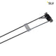 Seilleuchte für Tenseo 12V-Seilsystem QR-C51 Chrom 1 Stück an Stahlseilen, kompatibel mit GX5,3 Fassung.