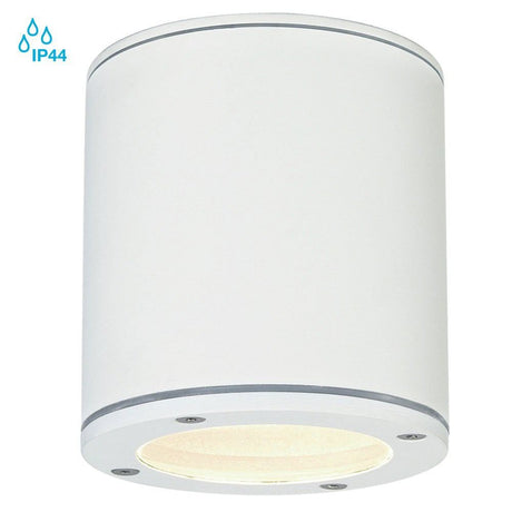 Sitra Ceiling Outdoor plafonnier rond blanc GX53 max. 9W, adapté à une utilisation en extérieur, indice de protection IP44.
