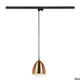 3-Phasen Para Cone 14 QPAR51 Pendellampe Kupfer an eleganter Deckenhalterung