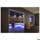 Moderne Sauna mit Glasdusche und LED-Beleuchtung
