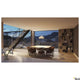 Moderne Innenarchitektur mit Essbereich und Treppe, ideal für das Heim. Elegantes Design bei Tageslicht.