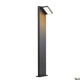 Moderne Anthrazit Bodenlampe Abridor Pole 100, 3000/4000K, stilvolle Außenbeleuchtung für Garten und Terrasse.